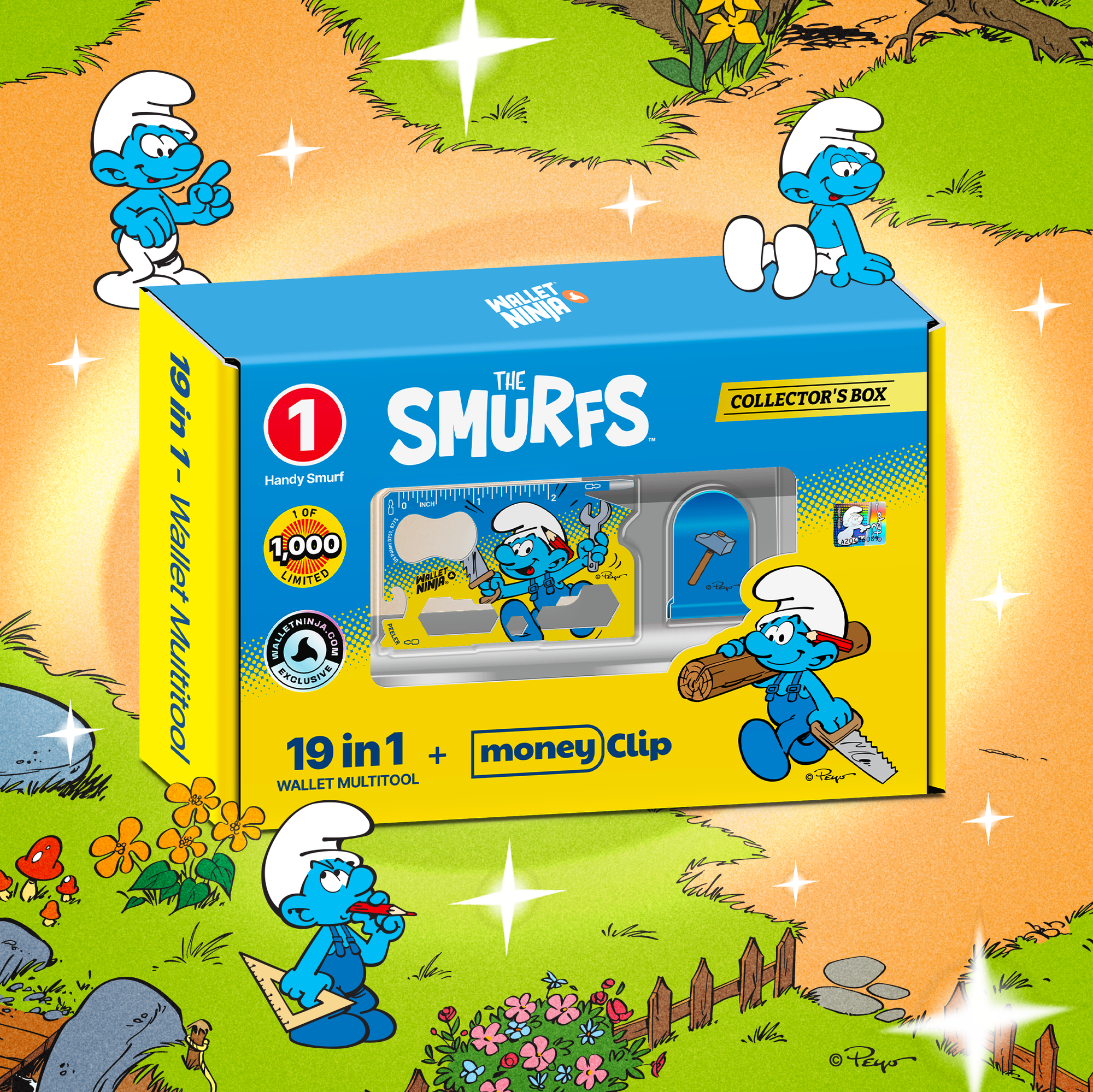 Limited Edition Smurfs x Wallet Ninja Collector's Box