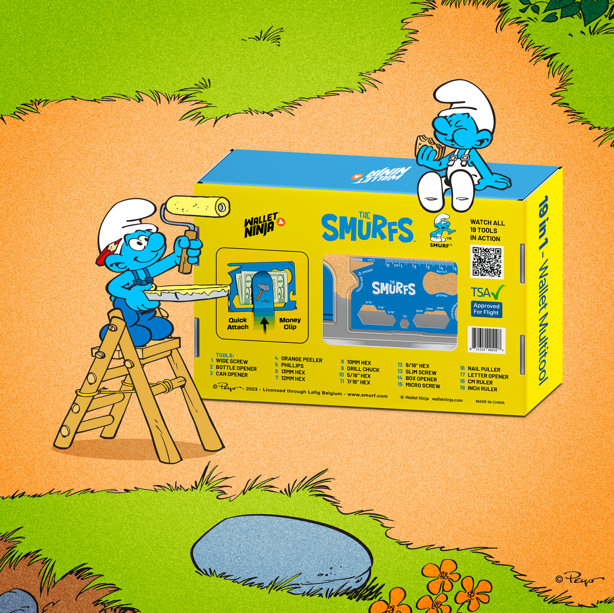 Limited Edition Smurfs x Wallet Ninja Collector's Box